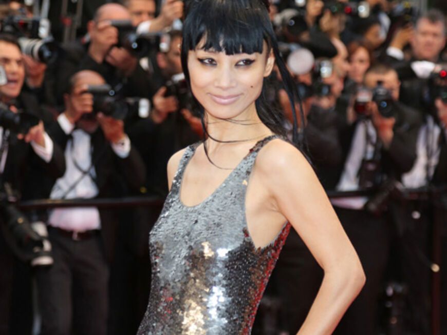 Schauspielerin Bai Ling auf dem roten Teppich von Cannes