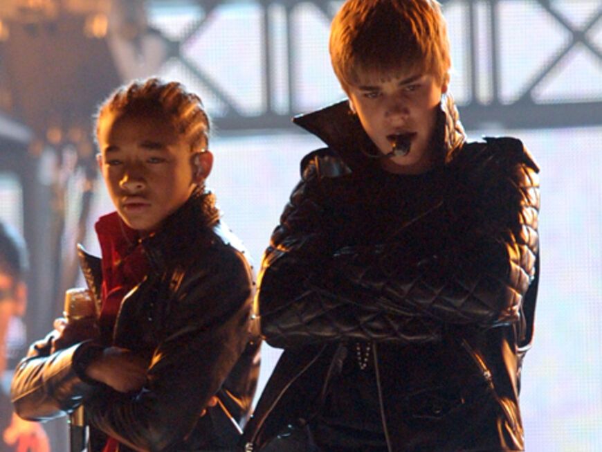 Sorgten für den größten Kreischalarm: Jaden Smith und Justin Bieber rockten gemeinsam die Bühne﻿