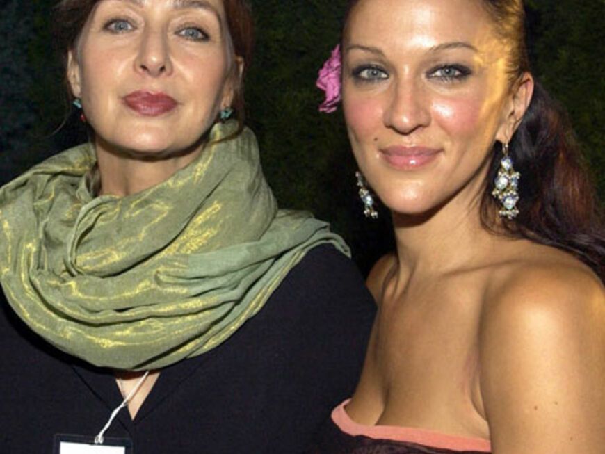 Die schöne Allegra mit Mutter Christine Kaufmann im Jahr 2002