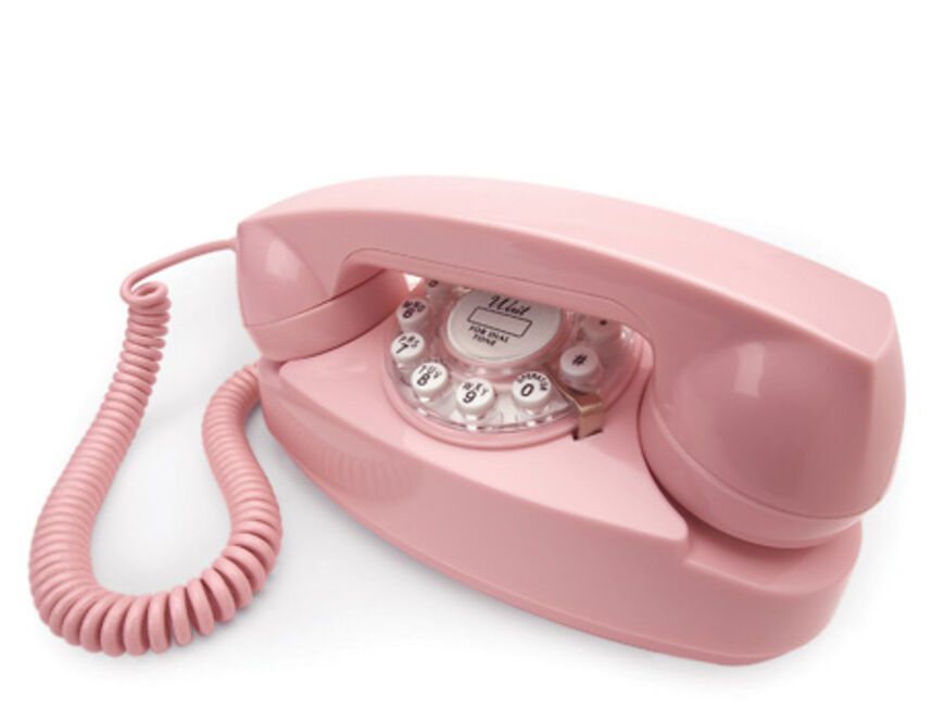 Für stilechtes Telefonieren mit dem Liebsten wie in den 50er Jahren. Das Princess Phone (Model 1959), ca. 55,00 Euro unter Pomadeshop.de