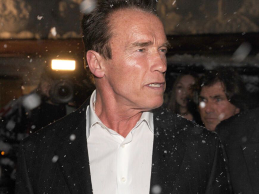 Auch ein Hollywood-Star schaute vorbei: Arnold Schwarzenegger im Nobel-Skiort