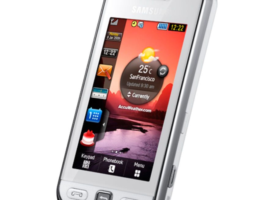 Schickes Teil: People-Volontärin Jenny wünscht sich endlich ein neues Handy: "Das Smartphone <a title="http://www.samsung.de/de/default.aspx" href="http://www.samsung.de/de/default.aspx" target="_blank">Samsung GTS5230</a> ist genau das Richtige für mich. Ein technischer Alleskönner und dabei noch so stylisch!" Ca. 245 Euro