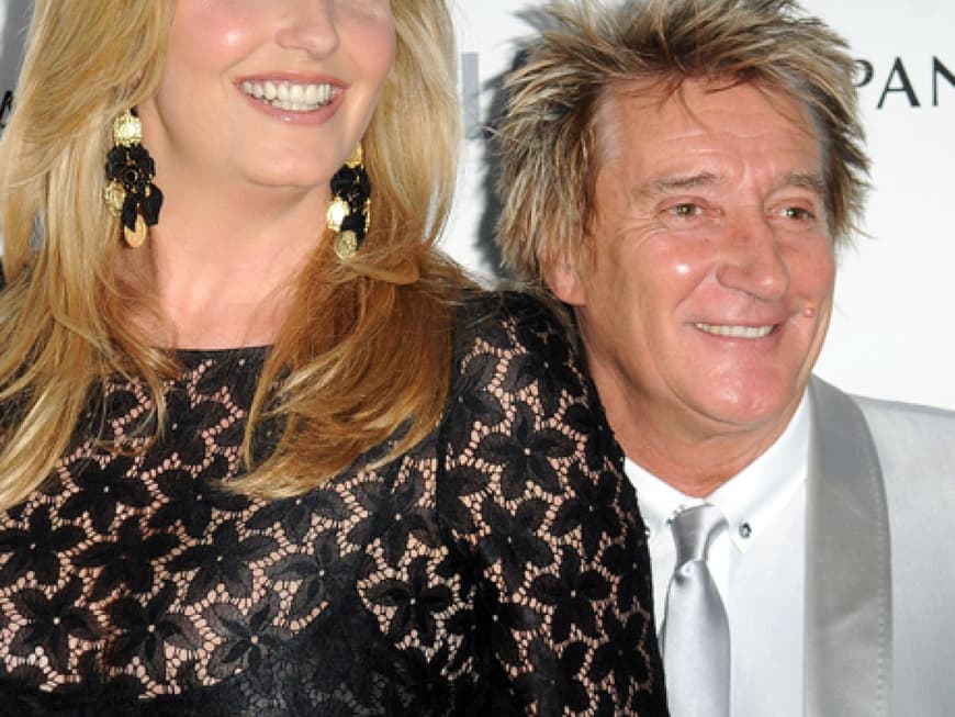 Rod Stwart kam mit seiner persönlichen Woman of the Year: Penny Lancaster