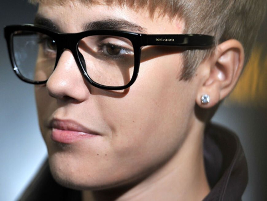 Justin Bieber mit seiner typischen Brille