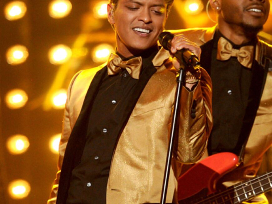 Golden Boy: Bruno Mars war gut gelaunt - und das obwohl er am Ende leider sogar leer ausging