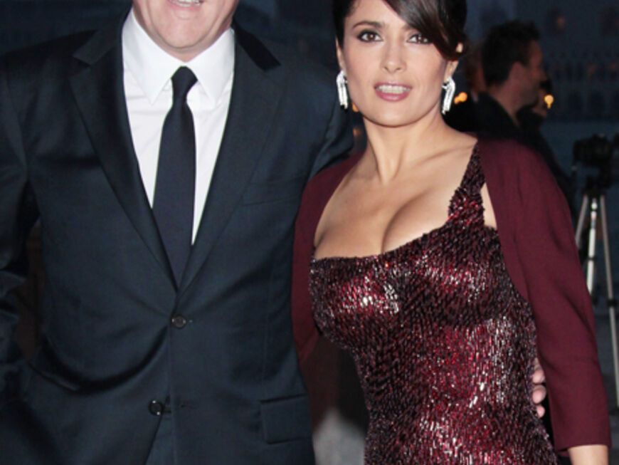 Mit seiner Frau Salma Hayek hat er Töchterchen Valentina