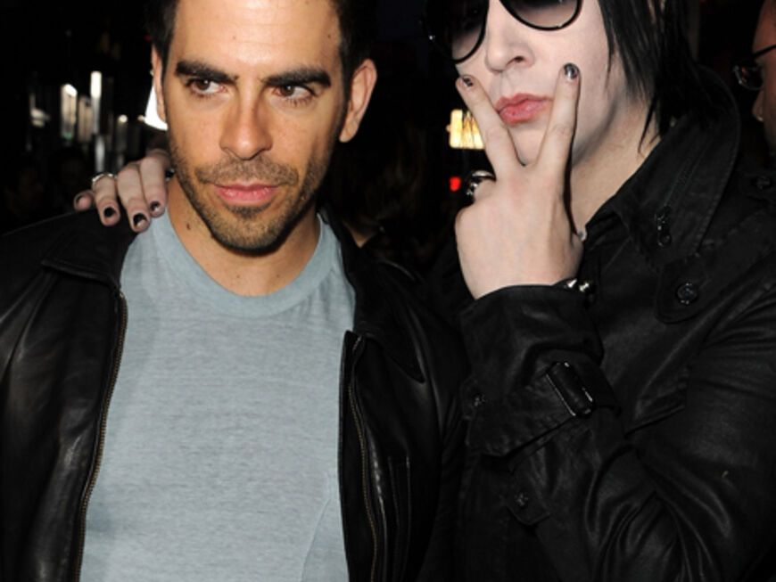 Regisseur Eli Roth ging mit Grusel-Rocker Marilyn Manson auf Tuchfühlung