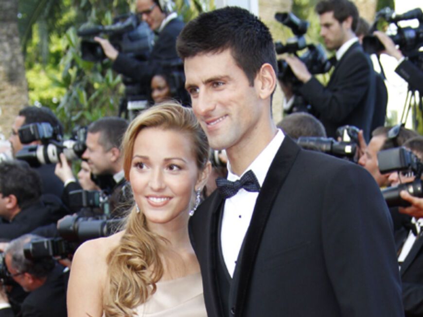 Tennisstar Novak Djokovic mit Freundin Jelena Ristic