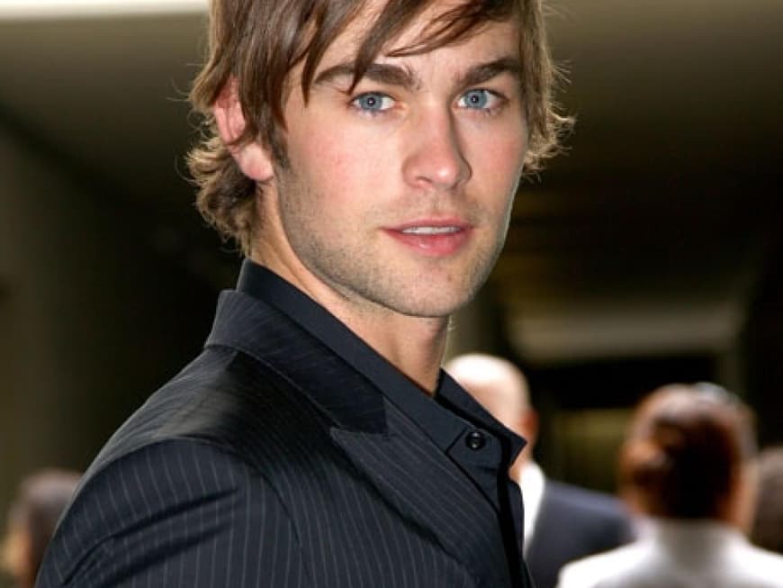 Frauenschwarm: Der "Gossip Girl"-Star Chace Crawford schaute sich die Show von Designer Emporio Armani an