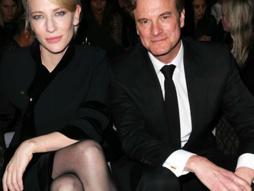 Selbst Hollywood wurde eingeflogen: Cate Blanchett und Colin Firth bei Tom Ford