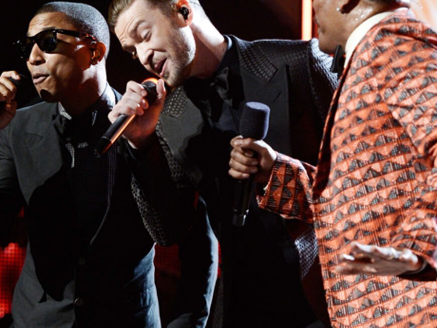 Pharrell Williams, Justin Timberlake und Charlie Wilson