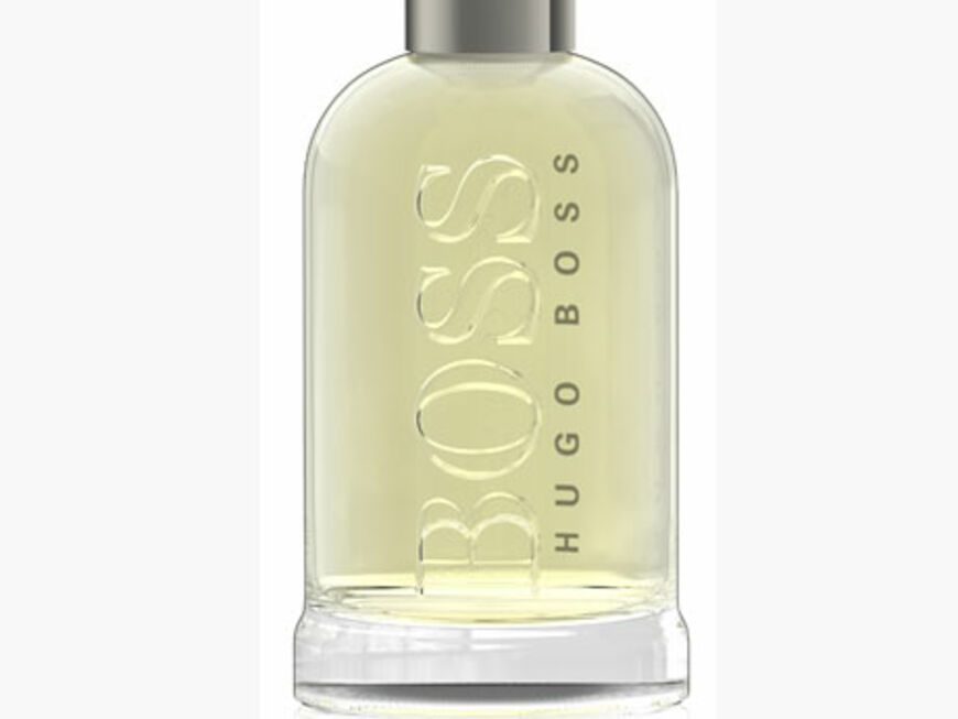 2. âBoss Bottled", der Klassiker von Hugo Boss setzt sich zusammen aus dem Duft von Zitrusfrüchten, Zimt und Sandelholz. EdT 50 ml ca. 43 Euro