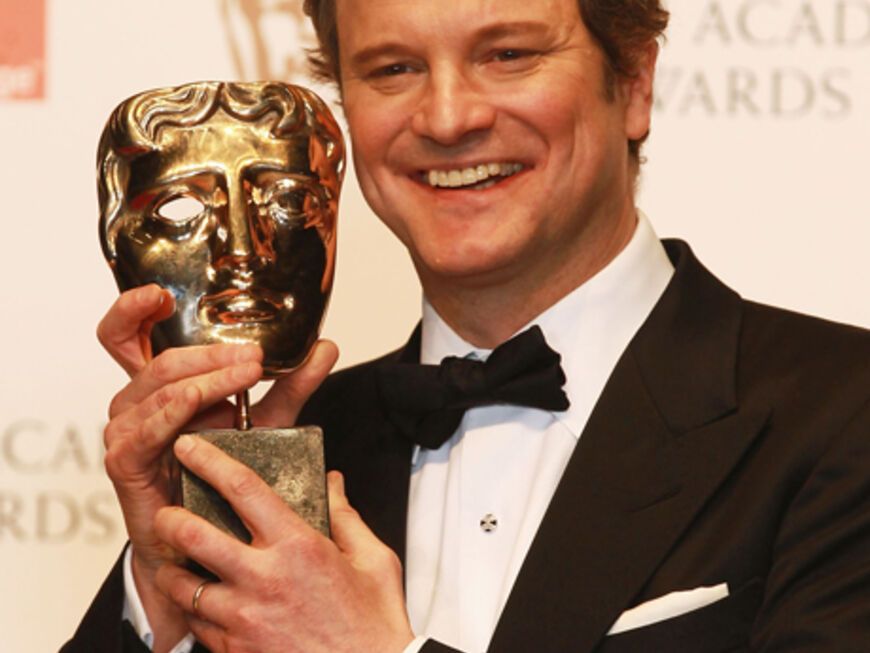 Abräumer des Abends: Der Oscar-Anwärter "The King's Speech" mit Hauptdarsteller Colin Firth. der 40-Jährige wurde als "bester Hauptdarsteller" geehrt