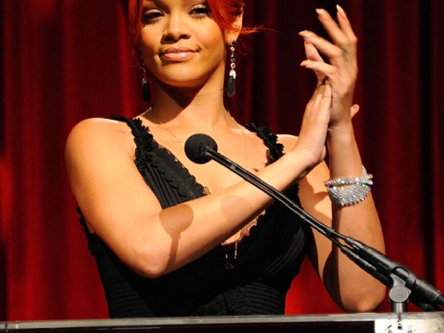 Rihanna hielt eine Rede