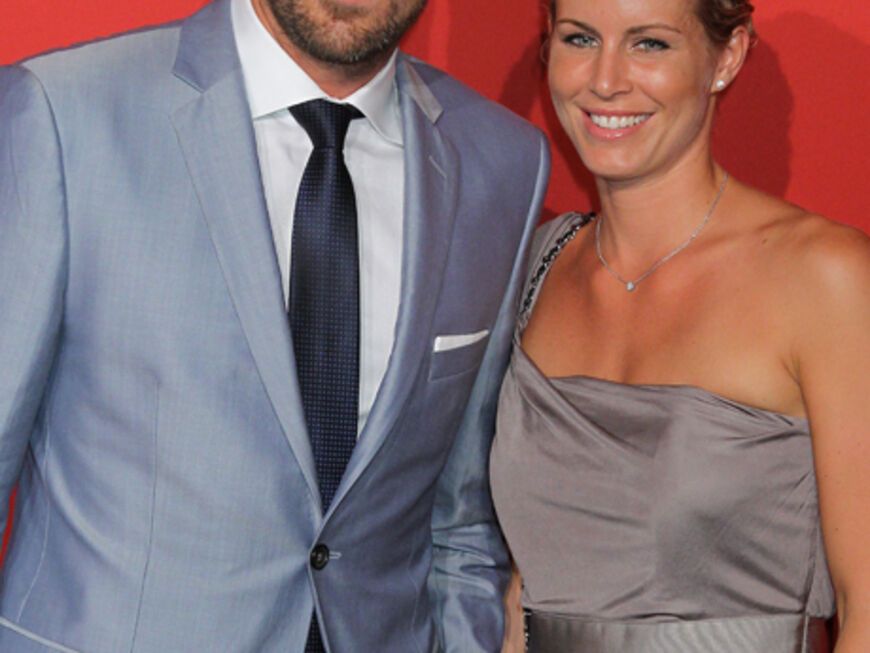 Henrik Lundqvist and Therese Andersson