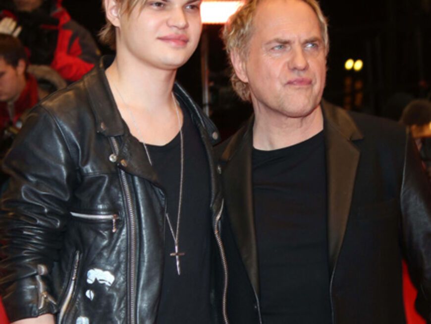 Uwe Ochsenknecht (r.) und sein Sohn Wilson Gonzales Ochsenknecht bei der Premiere von ''The Croods''