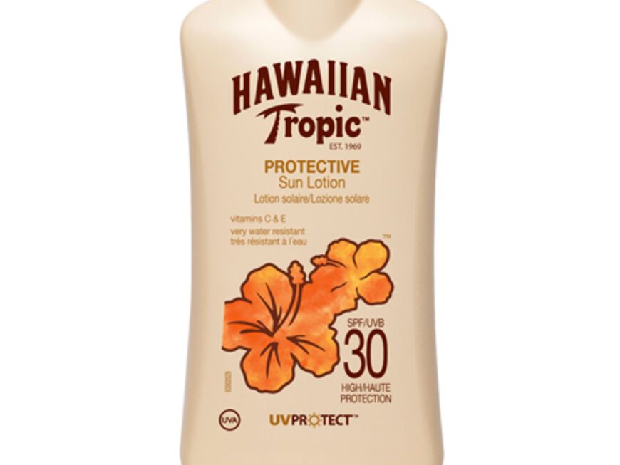 „Protective Sun Lotion SPF 30“ von Hawaiian Tropic, 200 ml ca. 8 Euro﻿