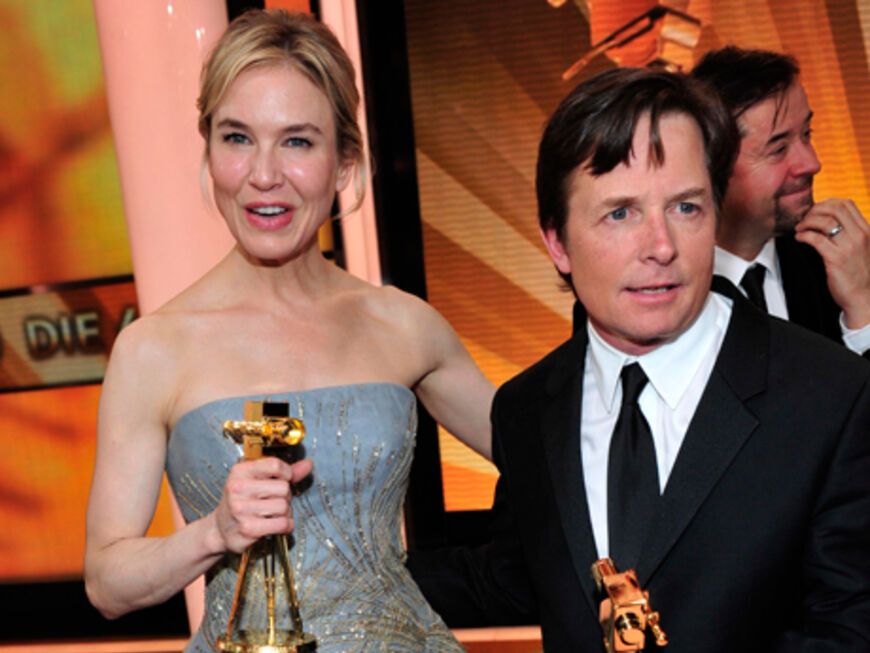 Die Preisträger Renée Zellweger und Michael J. Fox