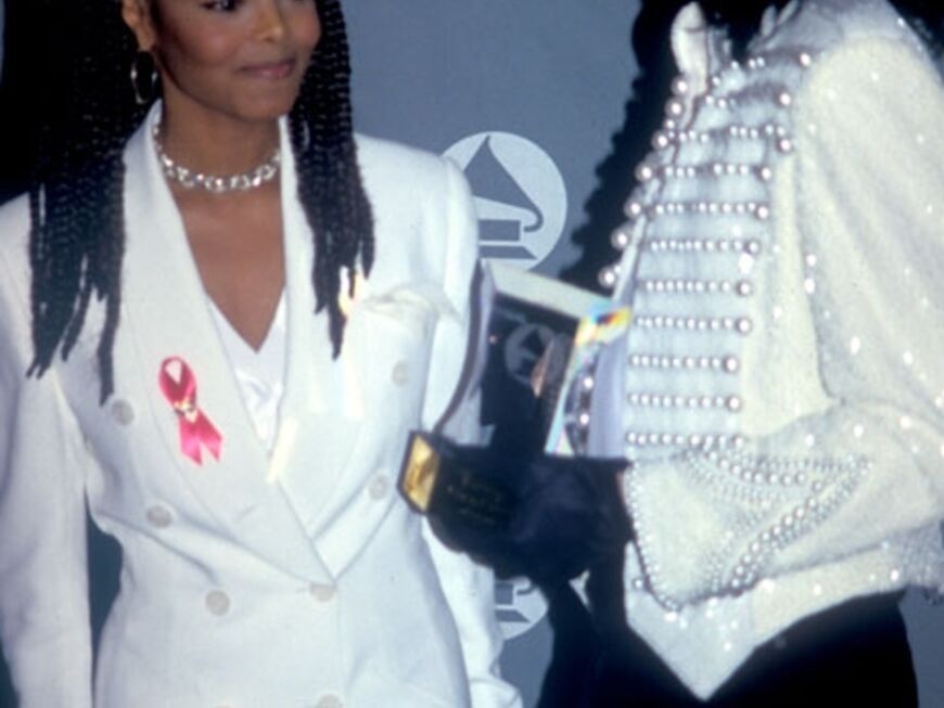 Michael Jackson und seine Schwester Janet - 1995 veröffentlichten sie die Single "Scream"