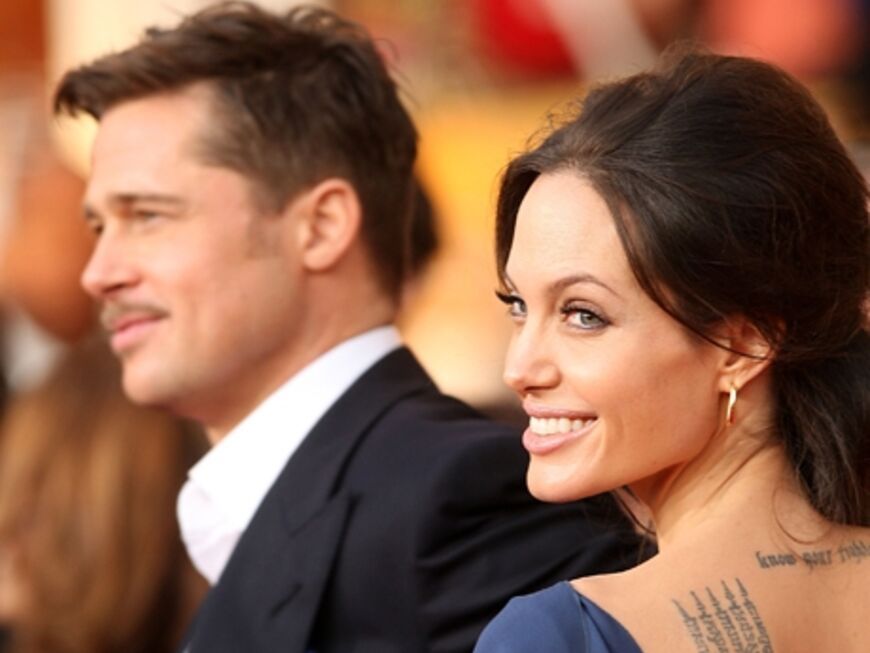 Zur Verleihung waren auch die Oscar-Anwärter Brad Pitt und Angelina Jolie angereist.