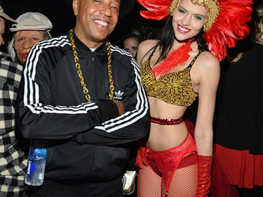 Musik-Mogul Russell Simmons mit GNTM-Model Hana Nitsche, die inzwischen verdächtig häufig an seiner Seite zu sehen ist