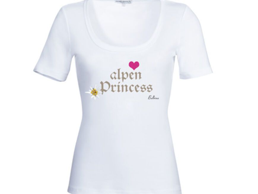 Zur Alpen-Prinzessin werden wir mit diesem Shirt von Balbina. Das gibt es für ca. 60 Euro über pinjafashion.de