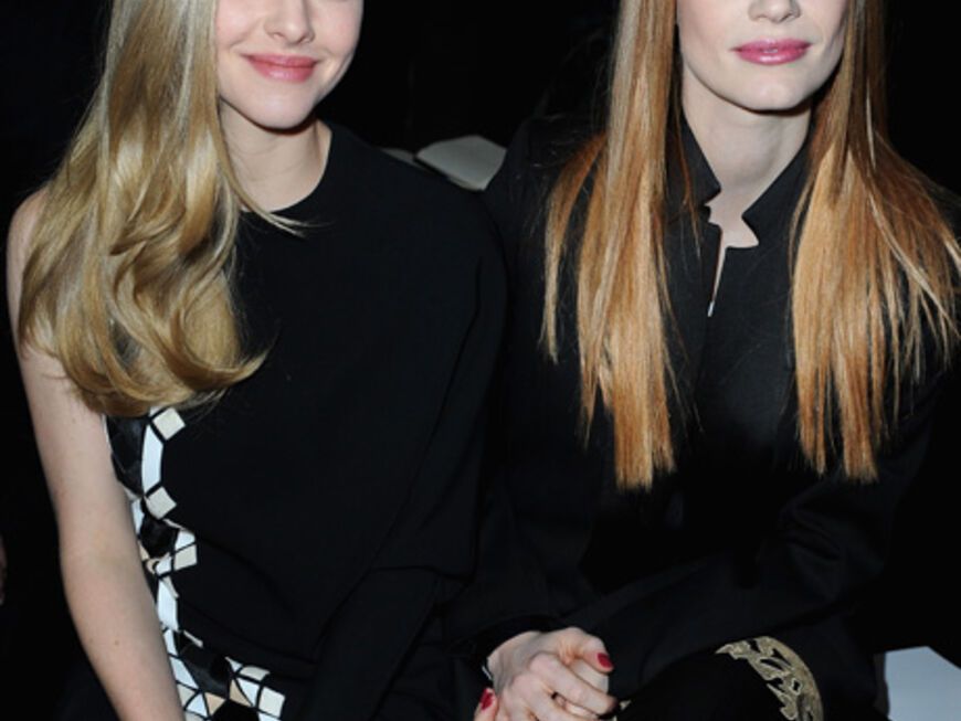 Hübsch: Amanda Seyfried und Jessica Chastain kamen direkt von den Oscars nach Paris