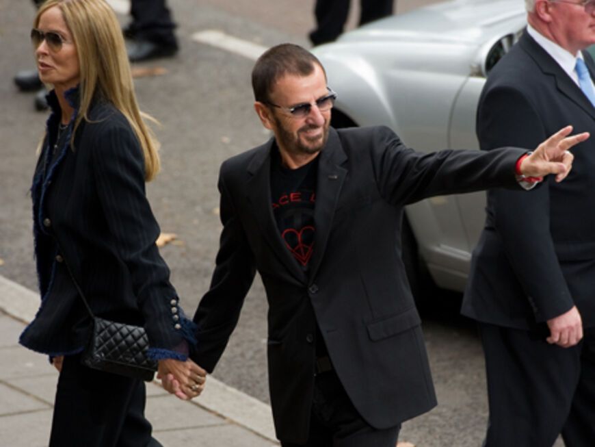 Ringo Starr kommt am Standesamt Westminster im Londoner Stadtteil Marylebone an