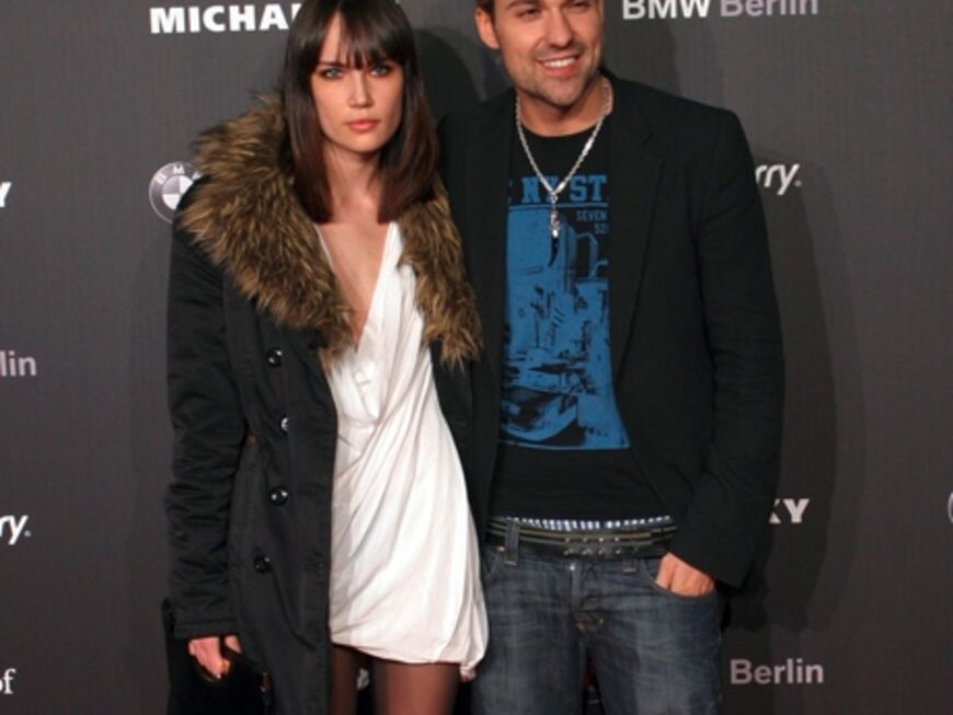 Model Tatjana Gellert mit ihrem Freund und Musikern David Garrett