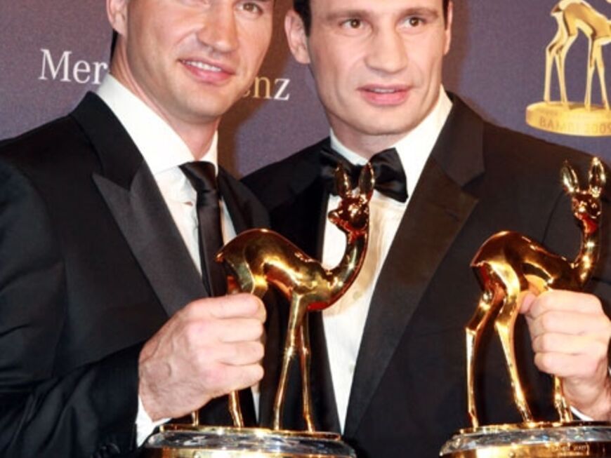 Wladimir und Vitali Klitschko wurden bereits zum zweiten Mal mit einem goldenen Rehkitz geehrt