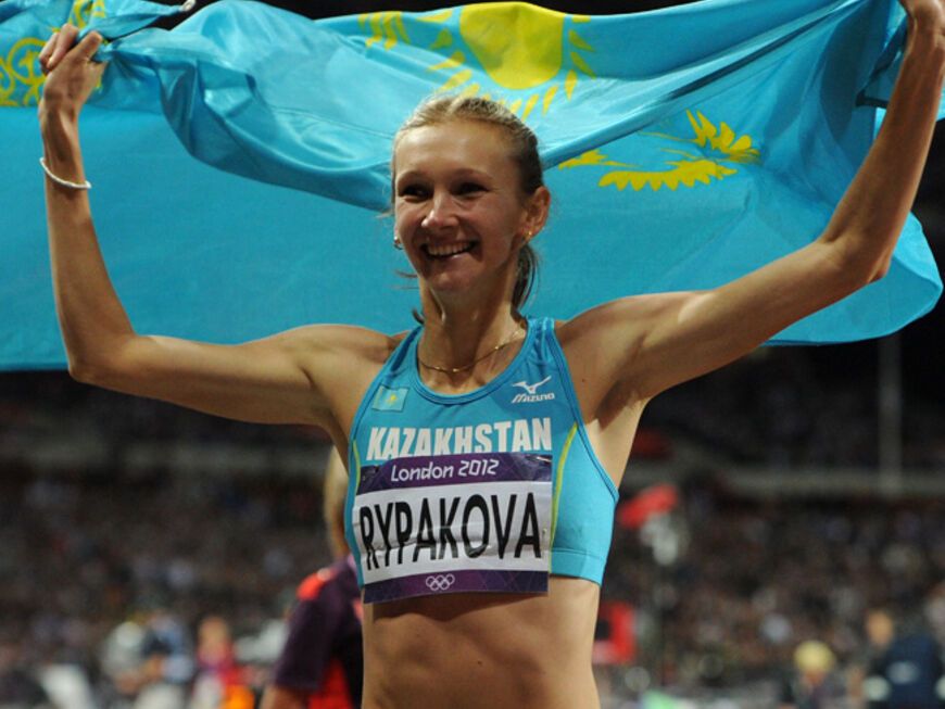 Kasachstan klotzt: Das Land zahlt die höchsten Prämien für seine Olympiasieger. Joy Olga Rypakova gehört ebenfalls zu den Glücklichen