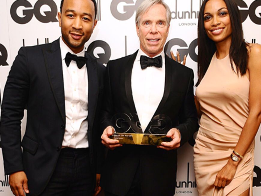 Verliehen Tommy Hilfiger den Preis als Designer des Jahres: John Legend und Rosario Dawson