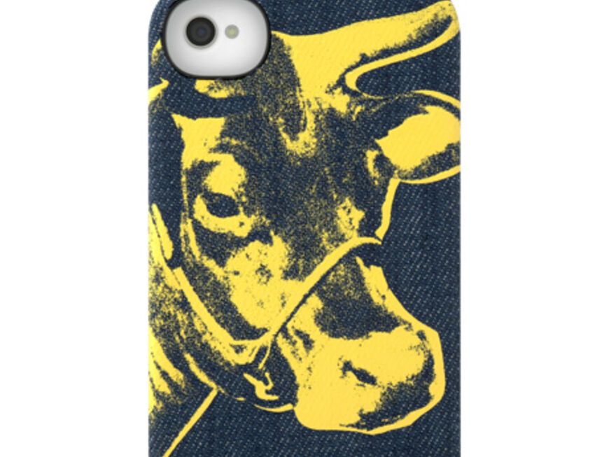 Muuuuh macht die Kuh. Und Siri? Die freut sich über ein Iphone-Case mit Pop Art Kuh-Print von Andy Warhol, über goincase.com, ca. 35 Euro