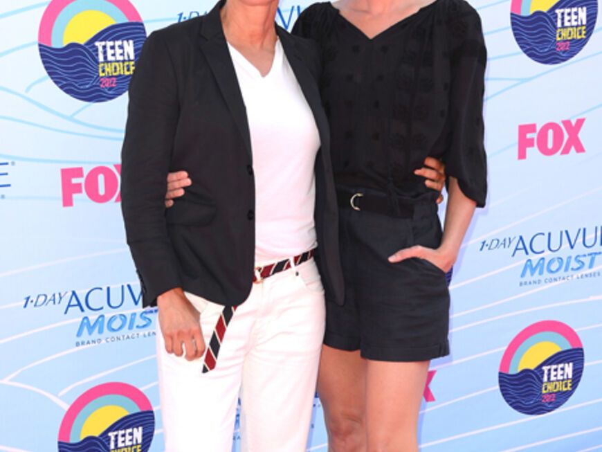 Schauspielerin Portia de Rossi mit ihrer Frau und Talkqueen Ellen DeGeneres