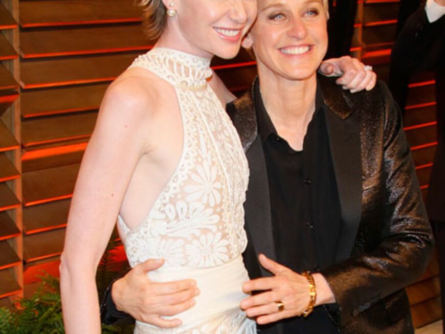 Portia de Rossi und Ellen DeGeneres bei einer Filmpremiere 