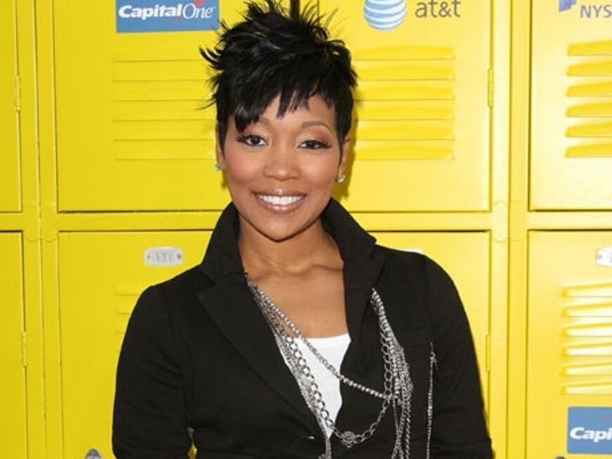 Sängerin Monica hatte bei der Vorstellung von "Get Schooled" in Los Angeles einen Auftritt