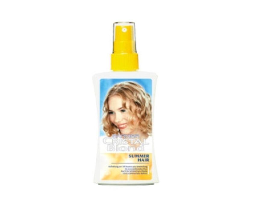 Sanfte Blondierung zum Aufsprühen: "Cristal Blond Summer Hair" von Garnier, 150 ml ca. 6 Euro