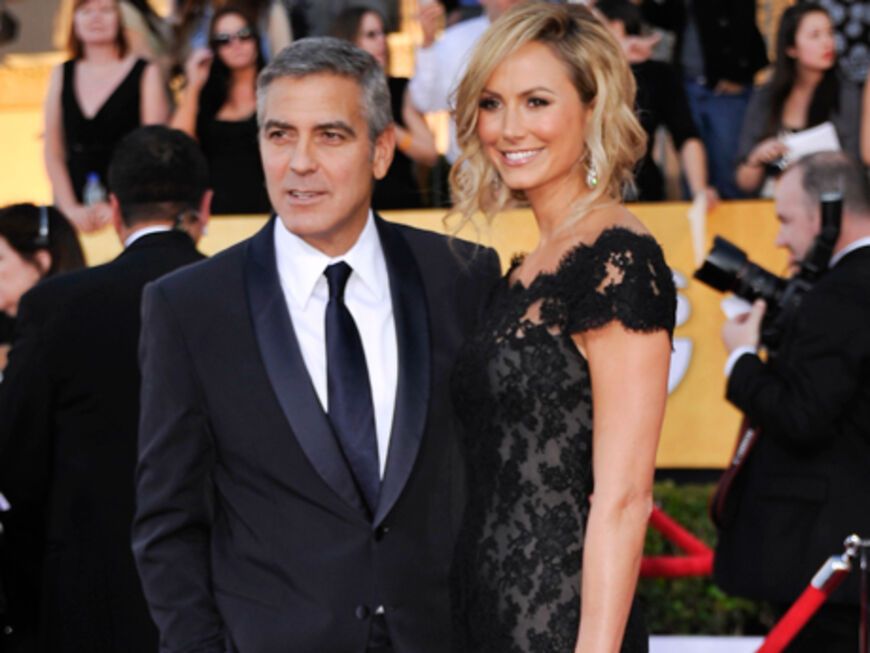George Clooney und Stacey Keibler