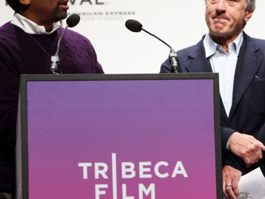 Der amerikanische Filmregisseur, Drehbuchautor, Produzent und Schauspieler Spike Lee und Robert De Niro