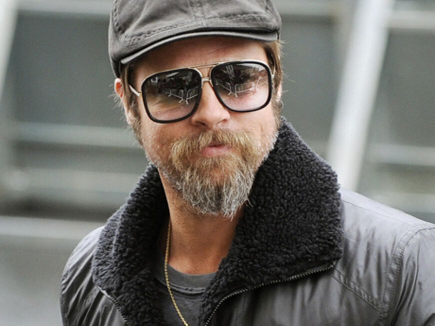 Flodder-Look: Brad Pitt sorgte mit diesem Zottelbart für viele Blicke