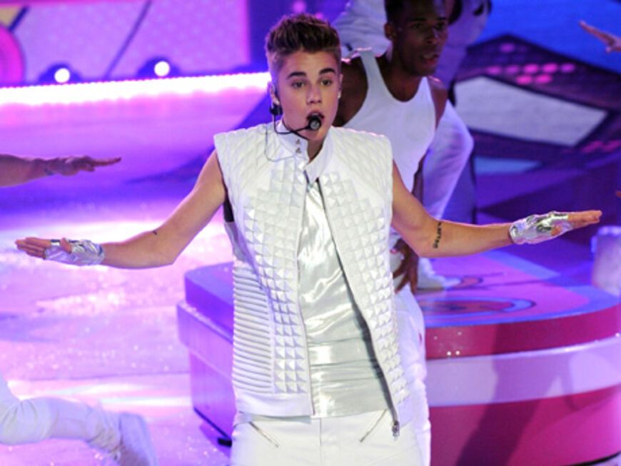 Justin Bieber sorgte für die musikalische Einlage
