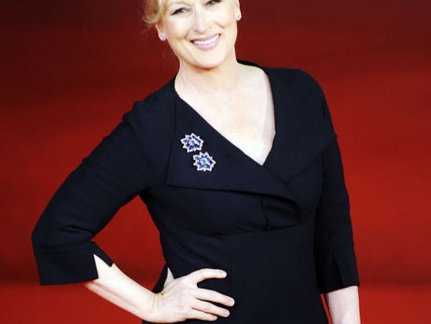 Hollywoodstar Meryl Streep nimmt beim Filmfestival in Rom den Ehren-"Marc Aurel" für ihre Karriere entgegen