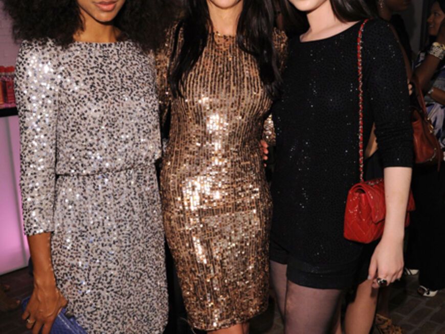 Drei Fashion-Engel: Corinne Bailey Rae, Katie Cassidy and Michelle Trachtenberg