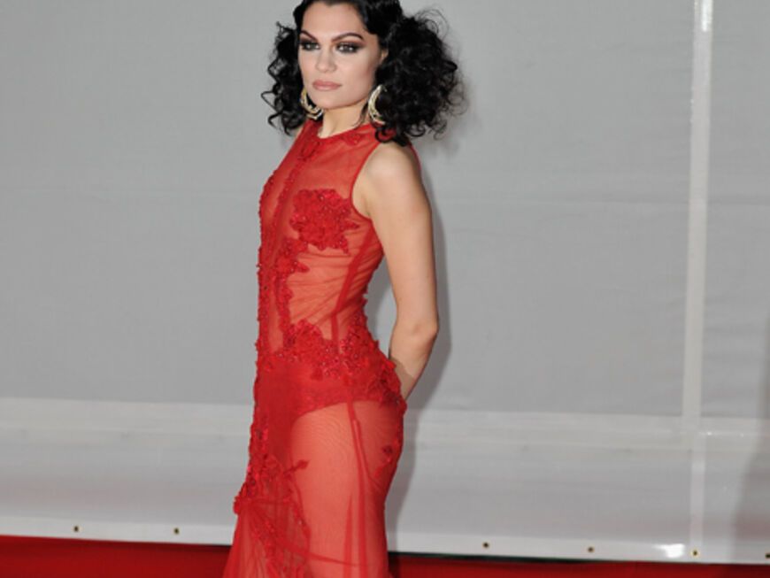 Sexy in roter Spitze: Sängerin Jessie J