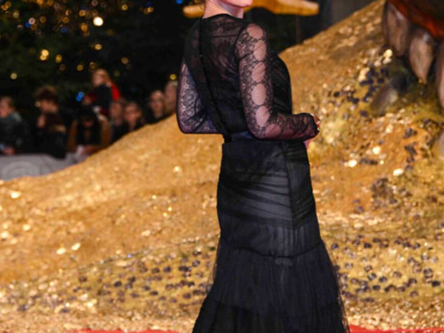 Die hübsche Darstellerin Evangeline Lilly verkörpert "Tauriel" und war in Berlin der Hingucker des Abends