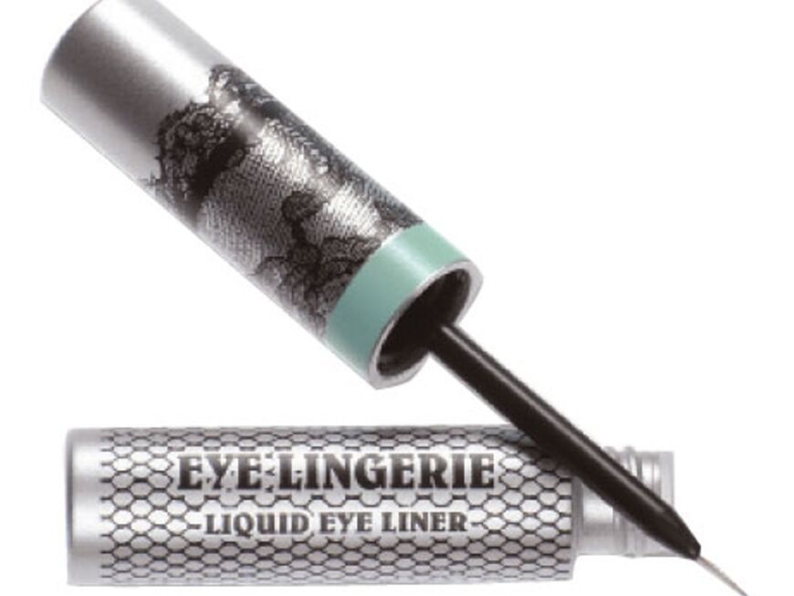 Für feine Lidstriche in Silber "Liquid Eye Liner Lace Diamonds" von Dianne Brill, ca. 25 Euro  
