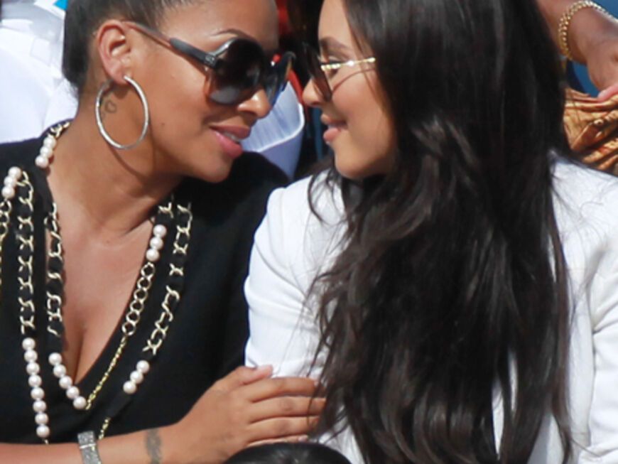 Stehen sich scheinbar nah: Lala Anthony und Kim Kardashian