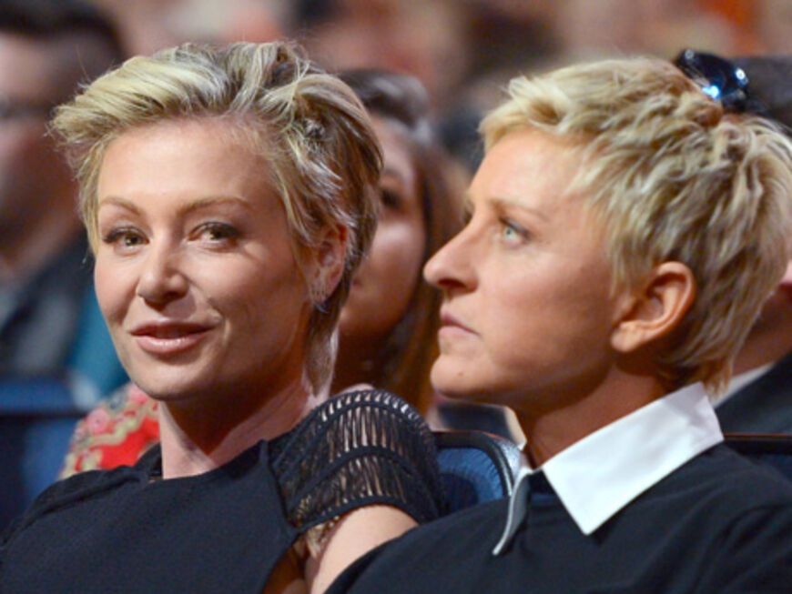 Portia de Rossi mit ihrer Lebensgefährtin, Moderatorin Ellen DeGeneres