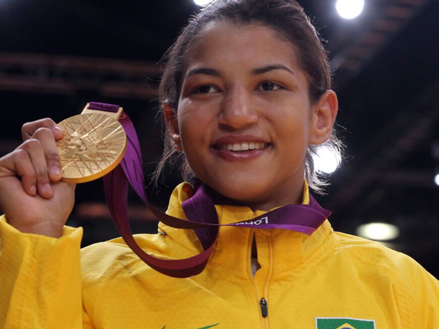 Im Judo der Frauen gewann die Brasilianerin Sarah Menezes die Goldmedaille. Von offizieller Seite bekommt sie nichts weiter