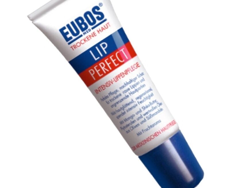 Lippen: Reichhaltige Spezialpflege: "Lip Perfect" von Eubos, ca. 15 Euro  
